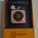 Muzen Mini Bluetooth Speaker, Button Small Cute Portable Metal Retro Wireless Speaker with Loud Volume Great Sound and Portable Lanyard & Gift Bag for Office Classic Vintage Decor (Pink)