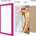 Vittanly 11x12 Picture Frame for Wall Mounting, Rose Red | Picture Frame 11x12 with Shatter-Resistant Plexiglass, Engineered Wood, 1 Pack