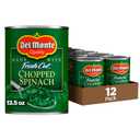 Del Monte Canned Fresh Cut Chopped Spinach, 13.5 Ounce (Pack of 12)