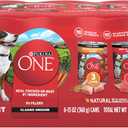 Purina ONE Classic Ground Chicken and Brown Rice, and Beef and Brown Rice Entrees Wet Dog Food Variety Pack - (Pack of 6) 13 oz. Cans (EXP 12/01/27)
