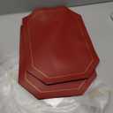 Reversible Placemats Set of 8, Double-Sided PU Leather Heat Resistant Table Mats - Black & Red Color Flip Design for Dining Table, Wedding, Coffee Shop Decor