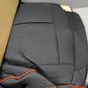 Fit for Toyota Corolla Seat Covers 2001-2026,Nappa Leather, 360° Full Protection, Thick Padding & Memory Foam, Waterproof & Stain-Resistant Car Seat Cover Full Set (5 Seat,Black&Red)