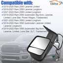 Left Driver Side Tow Mirror Fits for Ram 2500 3500 2019-2022 Support Power Folding Power Glass Adjust & Heated Support BSM with Turn Signal Light Puddle Light 68361475AD CH1320508