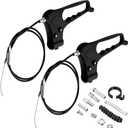 2 Pack Brake Handle Assembly Replacement for Rollator Walker Hand Brake Rollator Assembly with 41" Cable for Transport Wheelchair Mobility Knee Walkers 4-Wheel Rolling Walker Drive