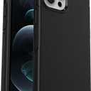 OtterBox iPhone 12 and 12 Pro Symmetry Series+ Case - Black, Ultra-Sleek, Snaps to MagSafe, Raised Edges Protect Camera & Screen