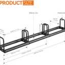 1PC Weight Plate Rack for Home Gym - Weights Rack for Plates Use Singly or Combine Multiple Units | Olympic Weight Plate Rack Up to 660 LBS - New Model Bumper Plate Rack for Easy Plate Changes