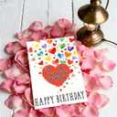 2 x birthday card for husband,Funny Birthday Cards for Men Women, Heartwarming Happy Birthday Card Gift for Favorite Person (02)