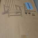 Adirondack Chair with Cup Holder,Tool-Free Assembly,No Screws Needed,All-Weather HDPE Plastic Outdoor Patio Chair,Wood-Grain Slatted Look,Easy to Take Apart for Storage,Fire Pit Chairs（Navy blue）