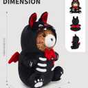 OLAOLA Halloween Bat Bear Plush 14.5 Inch Cute Bear Stuffed Animals Plush Toy Soft Doll Pillow for Kids Adults
