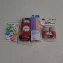 Drinking Set: Straw Toppers 6 Pcs, Trailblazers 6 Pcs, Straws 22 Pcs, 24 Cups 2 Oz