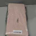 MIULEE Blush Pink Scalloped Shower Curtain Linen Textured with 12 Metal Hooks Cute Heavy Duty Washable Waterproof Thick Cloth Shower Curtains with Black Border for Bathroom Hotel Bathtub,W72*L72