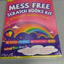 JMMICO 6 Packs Rainbow Scratch Notebook, Goodie Bags Stuffers for Kid, Scratch Art for Kids with Reusable Cleaner Tool, Arts and Crafts for Kids 4-8-12, Gifts for 4 5 6 7 8 9 Year Old Girl Boy