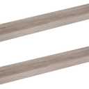 HOOBRO Floating Shelves, Wall Shelf Set of 2, 47.2 Inch Hanging Shelf with Invisible Brackets, for Wall Decor in Bathroom, Bedroom, Toilet, Kitchen, Living Room, Office, Greige BG120BJP201