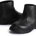 Miamooi Toddler Girls Boys Combat Ankle Boots Little Kid Waterproof Outdoor Chelsea Fall Booties Leather Comfort Shoes (Toddler/Little Kid), Size 24