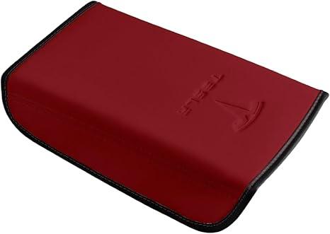 Center Console Cover 3Pcs Designed for Tesla Model 3/Y 2021-2025(Not for Model 3 Highland/Model Y Juniper),Center Console Accessories for Model 3/Y Interior, Wine Red