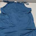 Women Jumpsuits 2026 Casual Sleeveless Spaghetti Strap Boho Wide Leg Rompers Summer Outfits Beach Vacation Clothes, Green, Size M