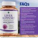 1 Body Liver Support Supplement with Milk Thistle & Dandelion, Twin Pack, 60 Capsules Each