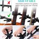 GUITTO Multi Guitar Rack Stand Foldable Universal Display Rack Portable Guitar Holder for Band Stage Bass Acoustic Guitar -3 Holder GGS-12