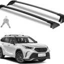 Richeer 300LBS Roof Rack Cross Bars for 2020-2026 Highlander XLE XSE Limited Platinum Hybrid(not fit LE &Grand Highlander) with Side Rails, Lockable Heavy Duty Aluminum Cargo Racks Luggage Bicycle