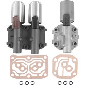 28260-PRP-014 1Set Transmission Solenoid Pair Compatible with 2002-2010 Honda CR-V Accord RSX TSX Element Replace OE# 28260-PRP-014 28250-RPC-003