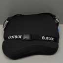 QUTOOL Lumbar Support Pillow for Car, Truck Accessories Travel Essentials, Memory Foam Back Cushion for Driving Seat, Back Pain Relief,Washable Cover, Lower Back Support Fits Most Cars(Black)