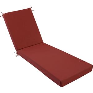 idee-home Chaise Lounge Cushions Outdoor, Lounge Chair Cushions for Patio Furniture 80" L x 26" W x 3" T Weather and Stain Resistant for Lawn Pool (Spice)