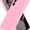 For Samsung Galaxy A16 5G Phone Case, Soft Silicone Slim-fit Phone Cover with Camera Protection, Anti-Scratch & Cute Colors, Chalk Pink