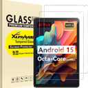 For URAO C107 Tablet 10.1 Inch Android 15 Screen Protector, 9H Hardness, Anti-Scratch,10.1 Inch Android 16 15 14 Upgraded Tablet Tempered Glass, [9.09'' x 5.70'', 231mm x 145mm], 2 Pack