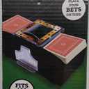 2-Deck of Playing Cards Automatic Card Shuffler - Battery Powered Electric Card Mixer for Home Game Nights