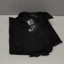 Zilcremo Women Denim Shirt Dresses Long Sleeve Distressed Jean Dress Button Down Casual Tunic Top Black XL