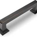 Amerdeco 10 Pack Oil Rubbed Bronze Cabinet Pulls 3-3/4 Inch(96MM) Hole Centers Kitchen Cabinet Handles Cabinet Hardware Kitchen Handles for Cabinets Cupboard Handles Drawer Pulls ZH0019