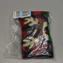 KYEESE Dog Christmas Sweater with Reindeer Pattern, Red Buffalo Plaid Knitwear, Turtleneck Dog Sweater for Dogs with Leash Hole, Cozy Winter Holiday Outfit, Warm Soft Pet Clothes, Medium (Medium (7-11lbs))