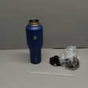 SENDESTAR 40oz Stainless Steel Water Bottle(Cold for 48 Hrs, Hot for 24 Hrs),Double Wall Vacuum Insulated Bottle with Straw Lid, Spout Lid and Flex Cap, Fit in Any Car Cup Holder，Navy