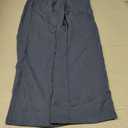 Sampeef Wide Leg Linen Pants for Women High Waist S