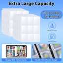 1080 Pocket Trading Card Binder Card Binder 9 Pocket with 60 Removable Sleeves Toploader Binder 3-Ring Zip Card Collection Binder Album for Sports Baseball Card and TCG MTG Cards of Gifts (Colorful)