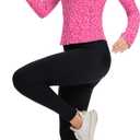 ZHENWEI Workout Jackets for Women Full Zip Up Cropped Athletic Long Sleeve Lightweight Slim Fit Running Tops with Pockets (Pink, XL)