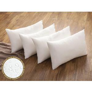 JOJOGOGO 12x20 Outdoor Lumbar Pillow Insert Waterproof Set of 4 Outdoor Lumbar Pillows for Patio Furniture Garden Swing and Front Porch