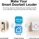 Smart Wireless Doorbell Chime for Google Nest & Blink & Ring Doorbell, No Wiring Needed, Whole-Home Range, 5 Volumes, 32 Chimes, Easy APP Setup