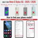 Defencase for Moto G Stylus 5G (2025 & 2026) Case, RFID Blocking Wallet Case for Motorola Moto G Stylus 5G 2026/2025 PU Leather Flip Strap Zipper Card Holder Phone Wallet Cases for Women Men, Purple