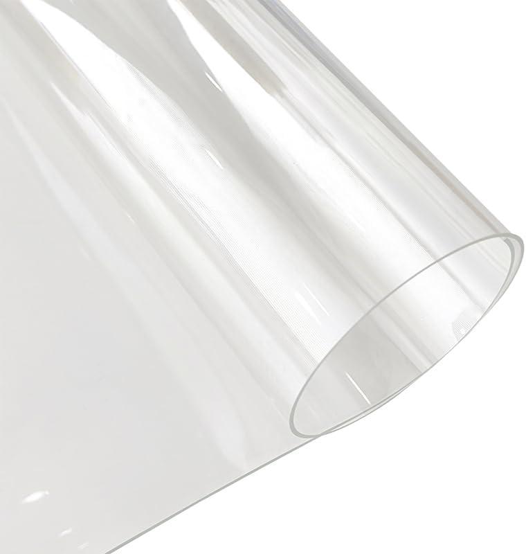 Clear Plastic Waterproof Tablecloth 1.5MM Thickness Transparent PVC Rectangle Table Cloth Protector Oil Spill Proof Wipe Clean Table Cover for Dining Table(1.5MMx90cmx150cm), 59" x 35.4"
