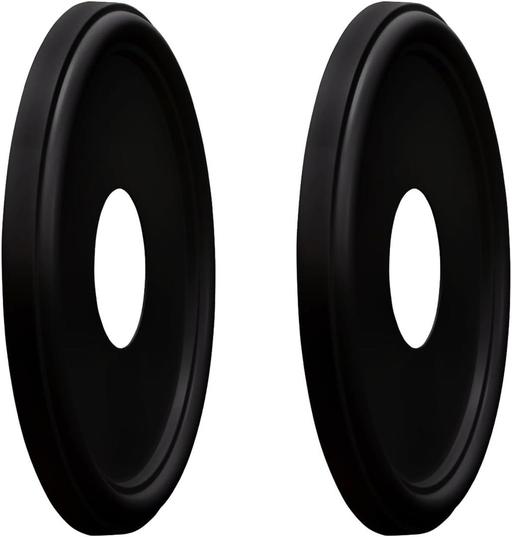 EIFHYT Molded Nylon Ceiling Medallion for Light Fixtures and Ceiling Fans 13"OD x 4"ID x 1-1/8"P (Fits Canopies up to 10-1/4") Black