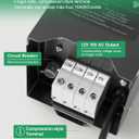 150W Low Voltage Landscape Transformer, Outdoor Landscape Lighting Transformer with Photocell Sensor & Timer, 120V AC to 12V/15V AC, Stainless Steel Waterproof Transformer, Black, ETL Listed