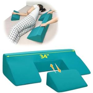 Bed Sore Turning Wedge Pillow for Sleeping Positioning Bed Sores Treatment Pressure Ulcer Cushion Bedridden Patient Elderly Anti Bedsore Turn Over Pad Triangle Medical Nursing After Surgery Wedges (34 x 12 x 7 inch)