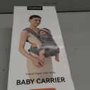 Baby CarrierBaby Carrier for Newborn to ToddlerAdjustable Crotch WidthErgonomic Newborn CarrierEnhanced Lumbar SupportEasy-to-Use (Grey)