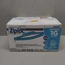 Ziploc 94604 Double-Zipper Freezer Bags, 1gal, 2.7mil, Clear w/Label Panel (Case of 250) (One Size)