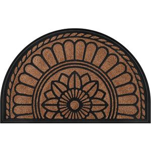 Mibao Half Round Door Mat, Non-Slip Welcome Entrance Way Mat, Durable Rubber Door Mats, Low-Profile Heavy Duty Doormat, Half Circle Mats for Garage, Patio, High Traffic Areas, 23.5" x 35.5", Coffee (1'11" x 2'11" (Semicircular)) Mibao Half Round Door Mat, Non-Slip Welcome Entrance Way Mat, Durable Rubber Door Mats, Low-Profile Heavy Duty Doormat, Half Circle Mats for Garage, Patio, High Traffic Areas, 23.5" x 35.5", Coffee (1'11" x 2'11" (Semicircular))