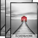 ELSKER&HOME 22.375 x 34 Poster Frame 3 Pack, Black Picture Frame for Horizontal or Vertical Wall Mounting, Sturdy and Scratch-proof