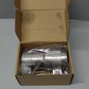 2.25 to 2.5 inch Exhaust Adapter with Clamp Stainless Steel, 2.25" ID to 2.5" ID Exhaust Reducer Connector Pipe with Clamp