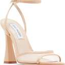 Steve Madden Women's Beki Heeled Sandal (5.5, Natural)