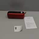 Rechargeable Bluetooth Speaker with Digital FM Radio, Support USB/SD Card MP3 Play/AUX, Loud Speaker and 3.5MM Headphone Jack (RED)